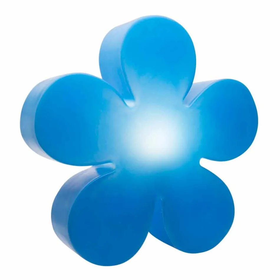 Table Lamp for Indoor or Outdoor Modern Design Colored Flower - Fiorestar Viadurini