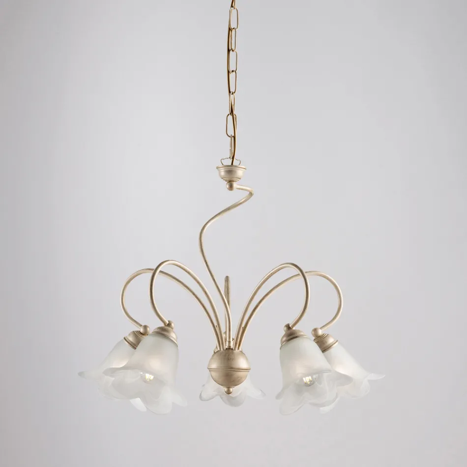 Handcrafted glass and metal lamp for refined spaces – Cometa Viadurini