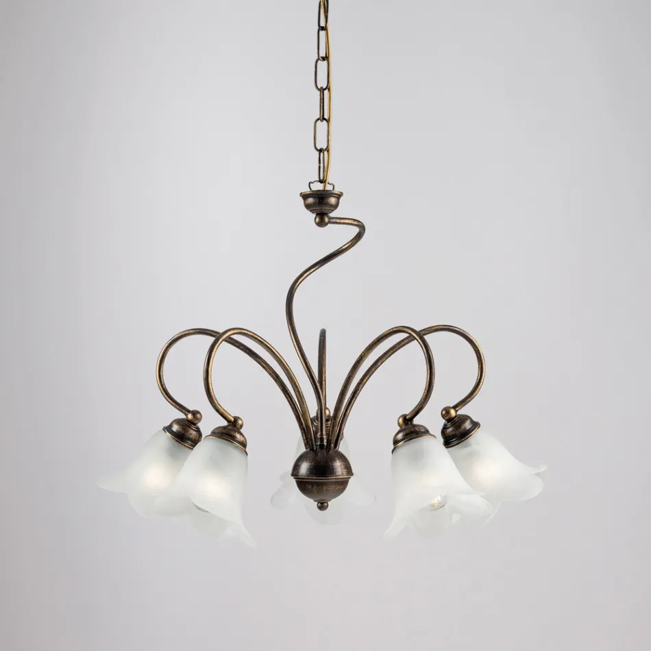 Handcrafted glass and metal lamp for refined spaces – Cometa Viadurini