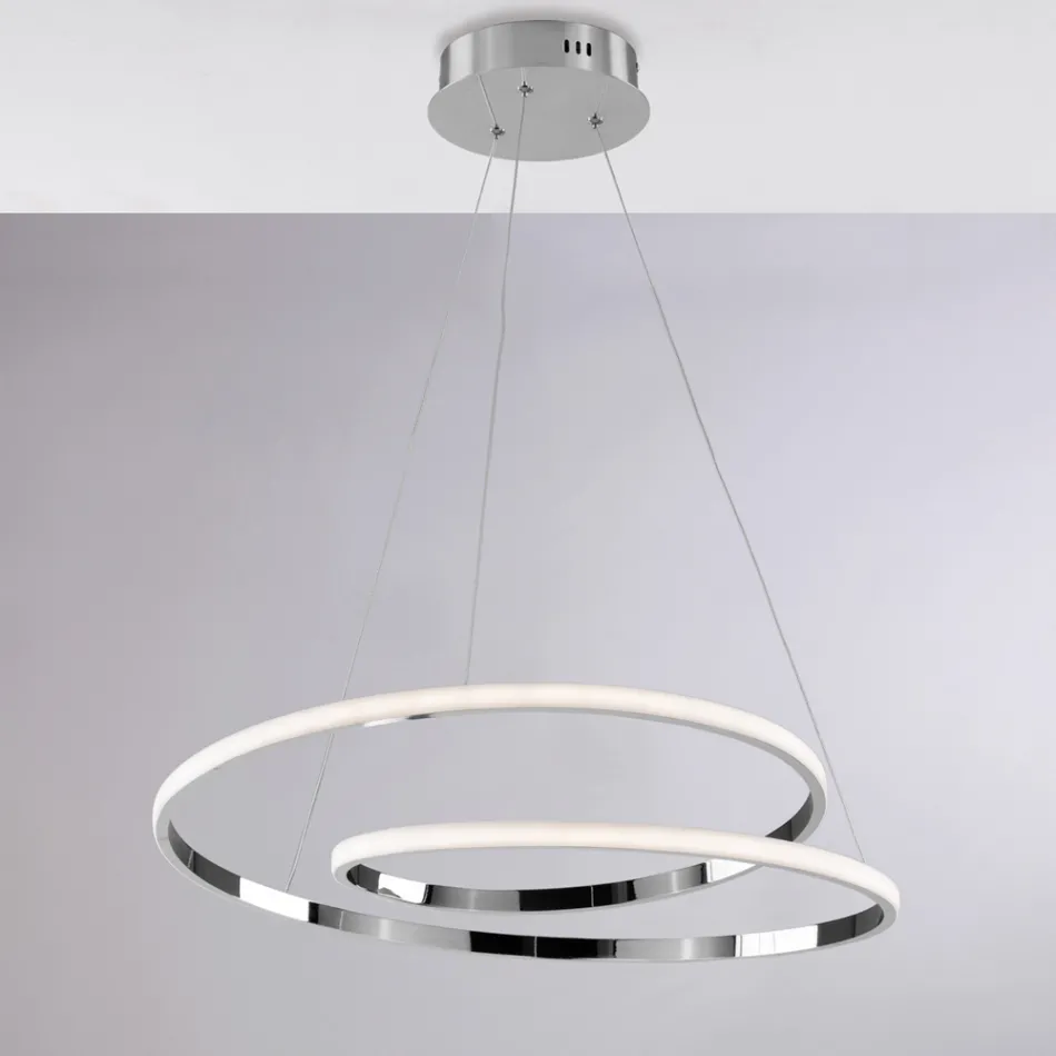 Handcrafted glass and metal lamp for elegant interiors – Hubble Viadurini