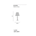 Classic Hand Made Glass Support Lamp Rigaton and Metal - Fievole Viadurini