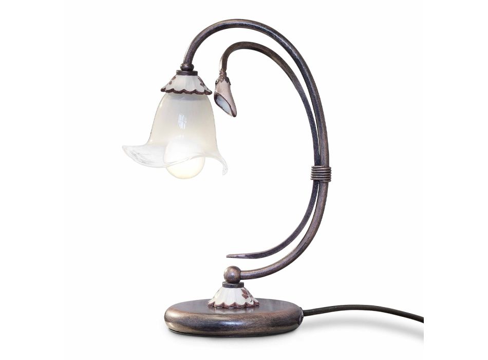 Artisan Support Lamp in Metal, Glass and Ceramic - Vicenza Viadurini