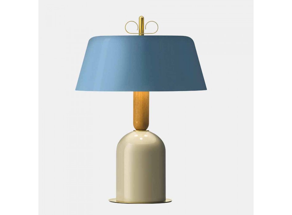 Table Lamp in Aluminum and Brass 3 Luxury Finishes - Bonton by Il Fanale Viadurini
