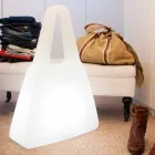 Table Lamp in White Plastic of Modern Design for Indoor - Borsastar Viadurini