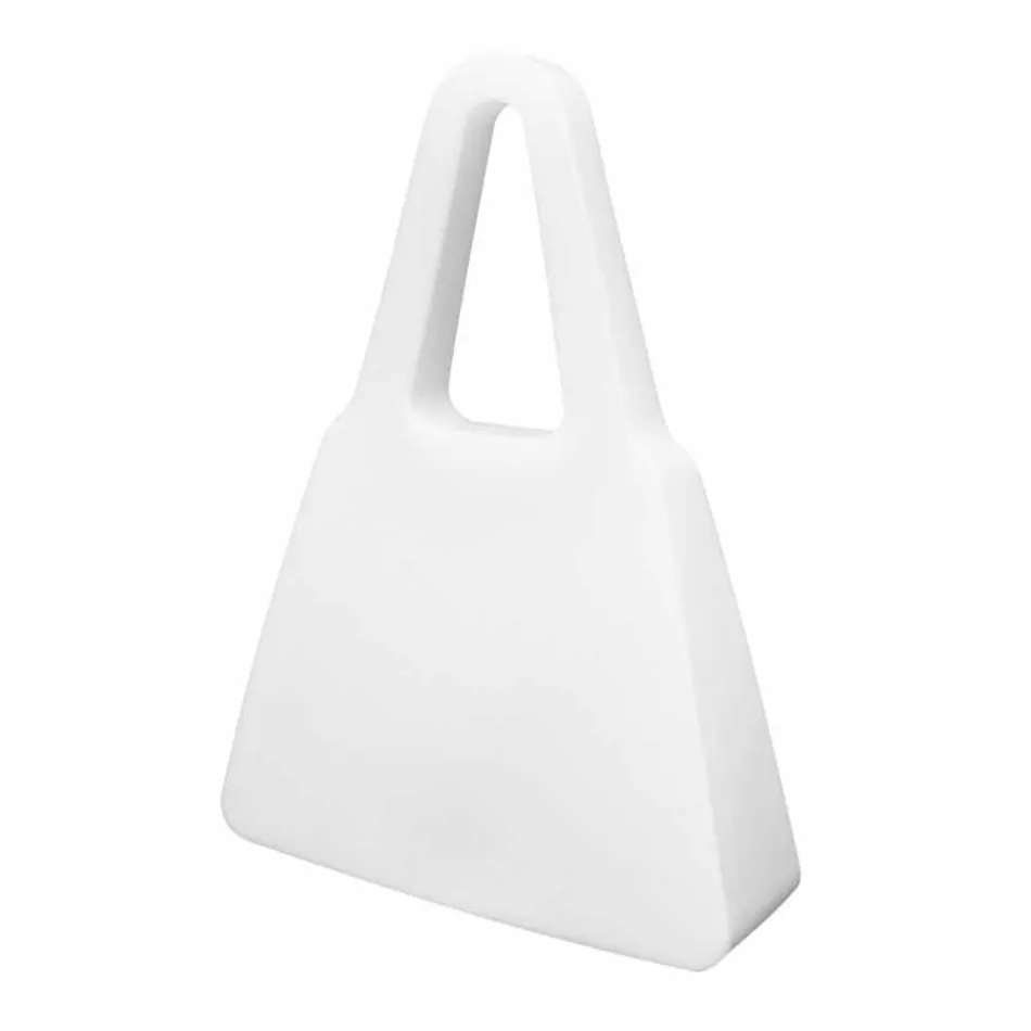 Table Lamp in White Plastic of Modern Design for Indoor - Borsastar Viadurini