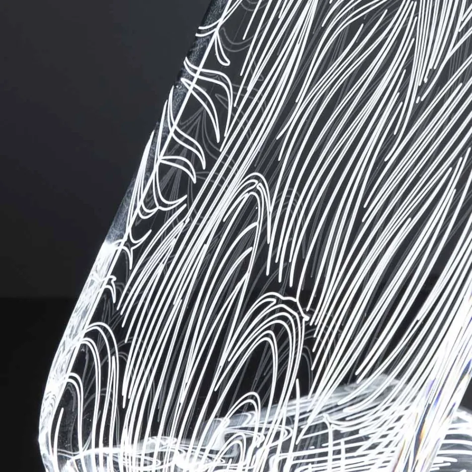 LED Standing Lamp Acrylic Crystal Laser Decoration - Possett Viadurini