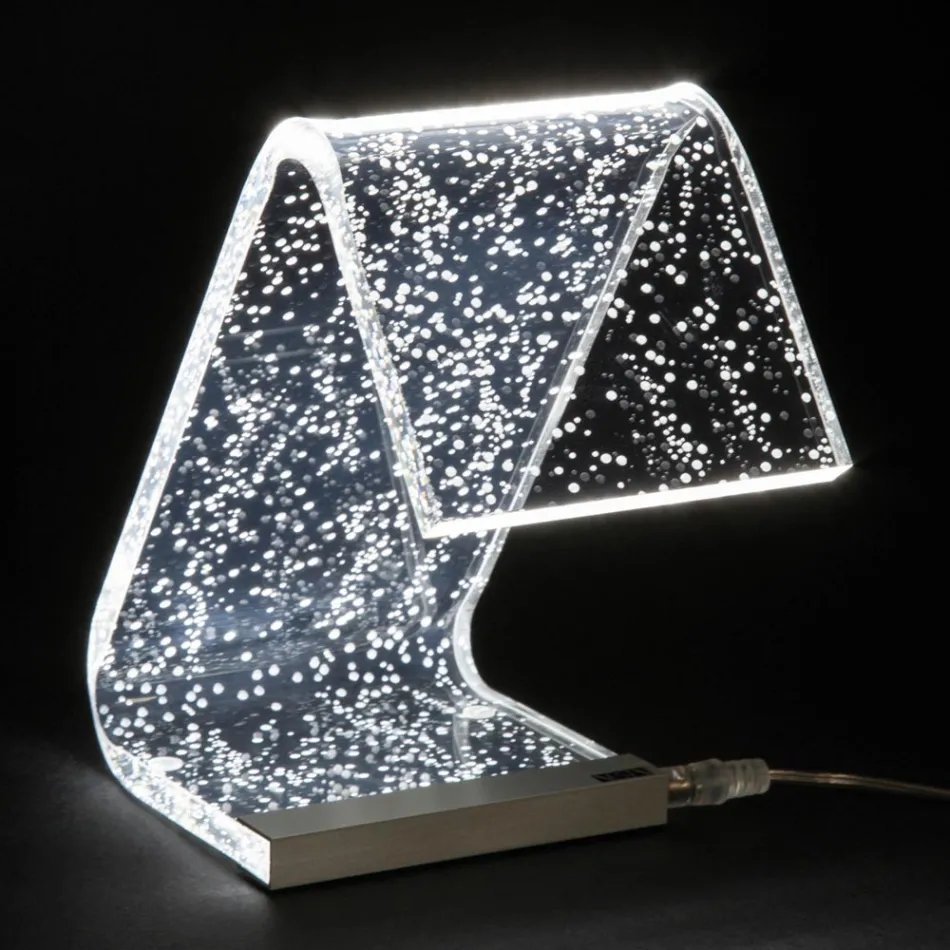 LED Standing Lamp Acrylic Crystal Laser Decoration - Possett Viadurini