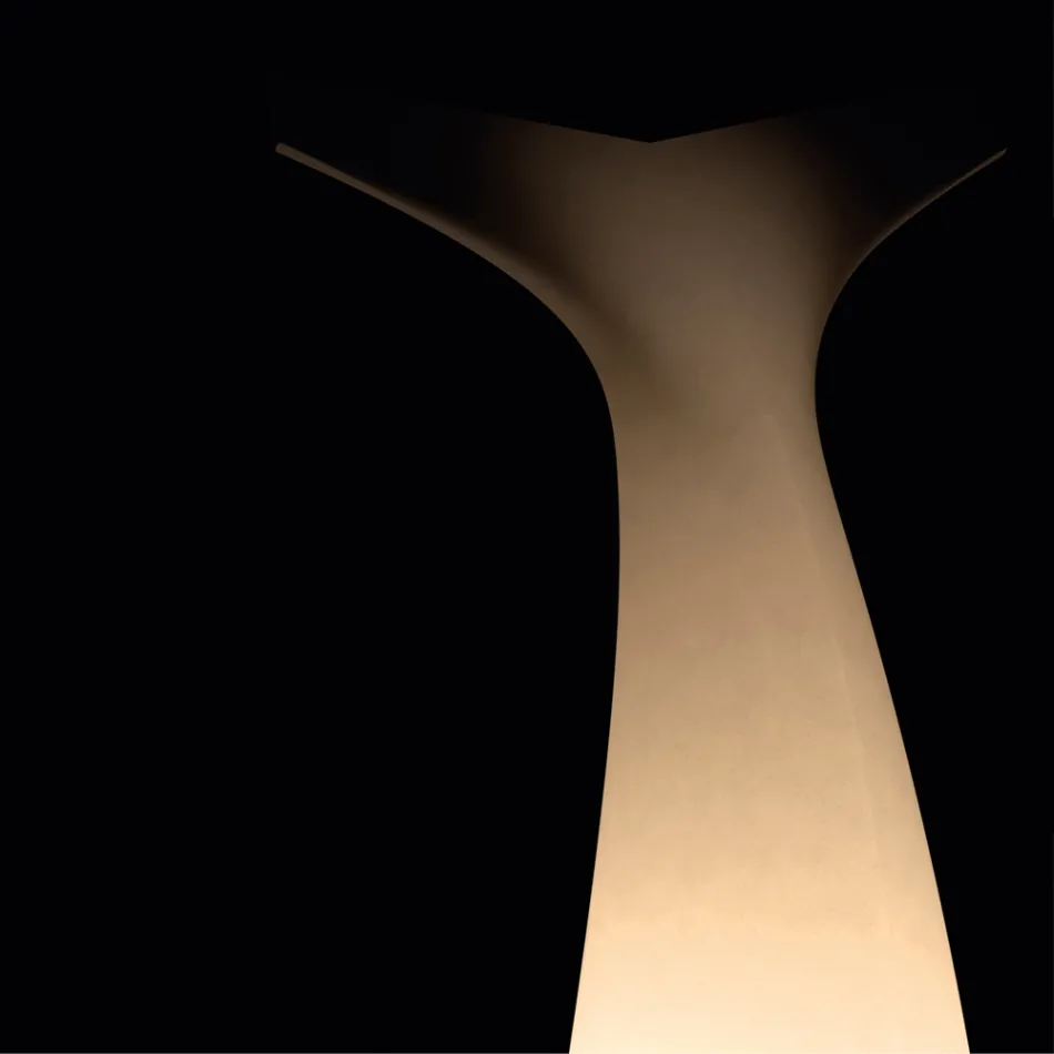 Coda - Two-Color Outdoor Lamp in Polyethylene Made in Italy Viadurini