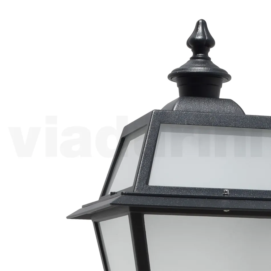 Outdoor Wall Lamp in Aluminum and Glass Made in Italy - Vivian Viadurini