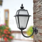 Outdoor Wall Lamp in Aluminum and Glass Made in Italy - Vivian Viadurini