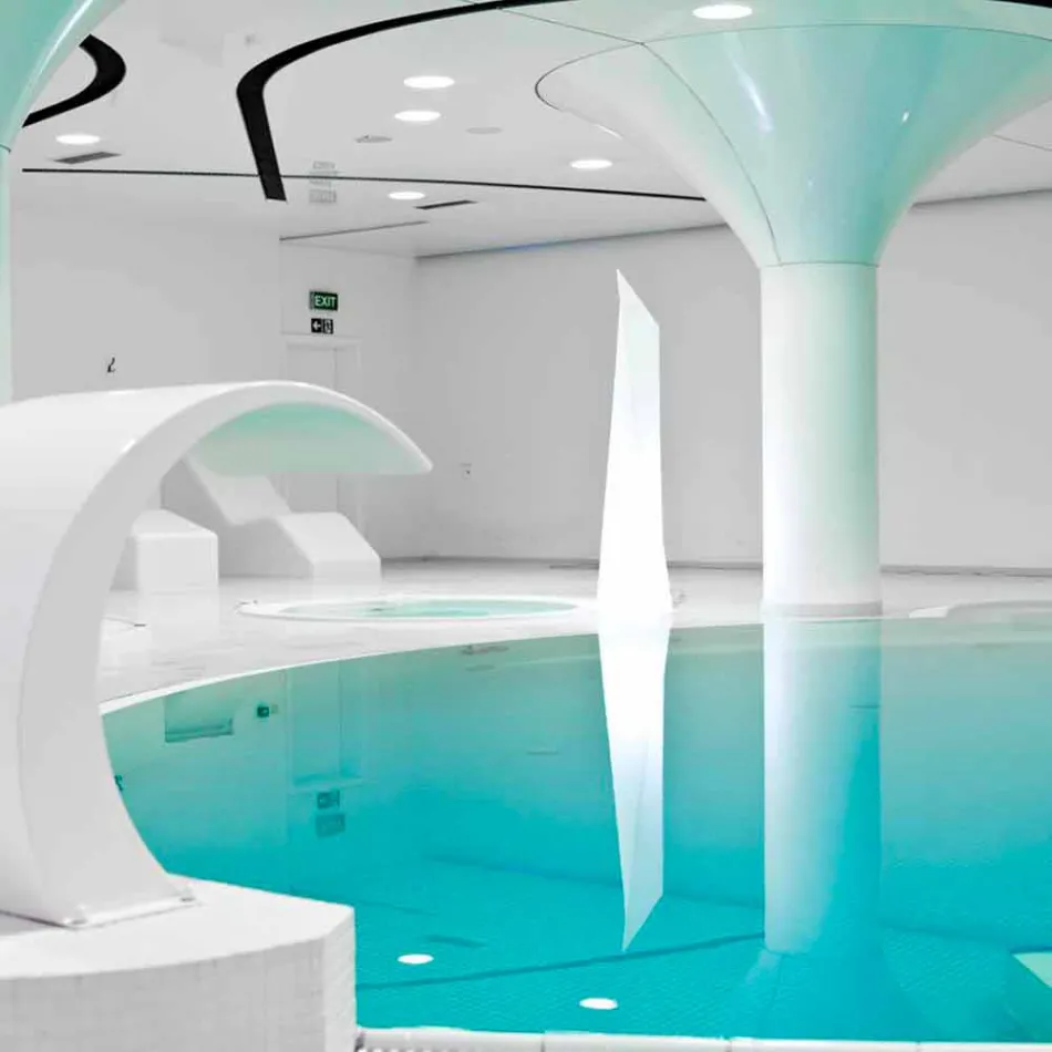 Prisma outdoor lamp Slide Manhattan luminous white made in Italy Viadurini