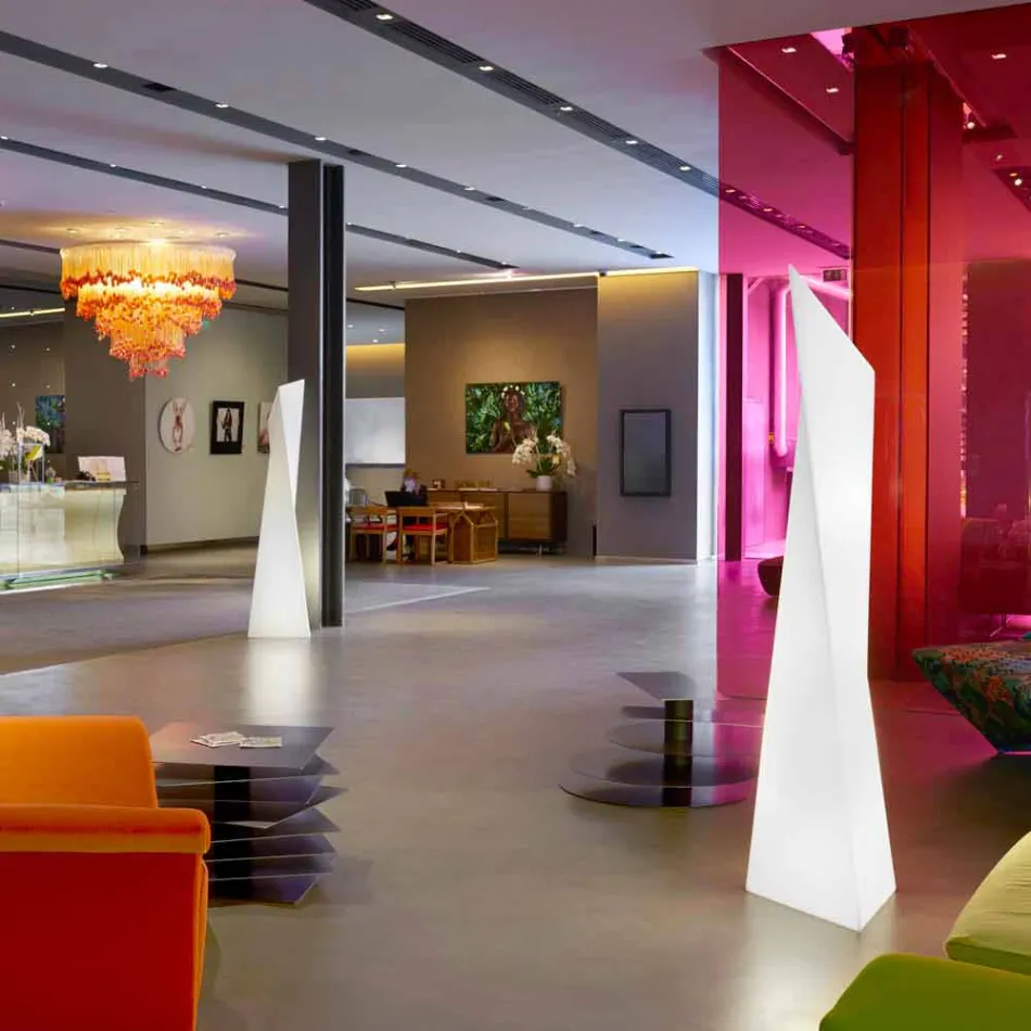 Prisma outdoor lamp Slide Manhattan luminous white made in Italy Viadurini