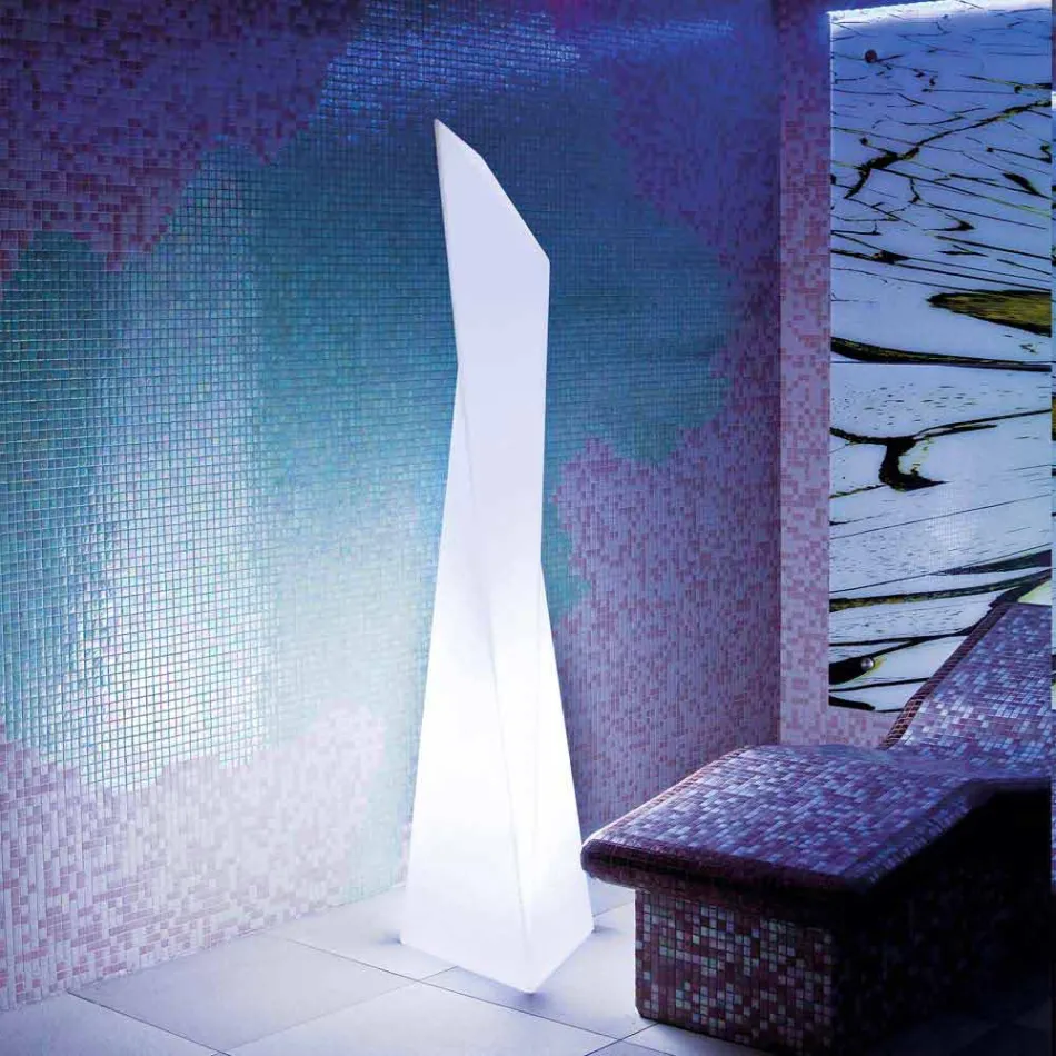 Prisma outdoor lamp Slide Manhattan luminous white made in Italy Viadurini