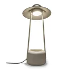 Outdoor Lamp with Planter in Clay, Aluminum and Brass - Cappello Viadurini