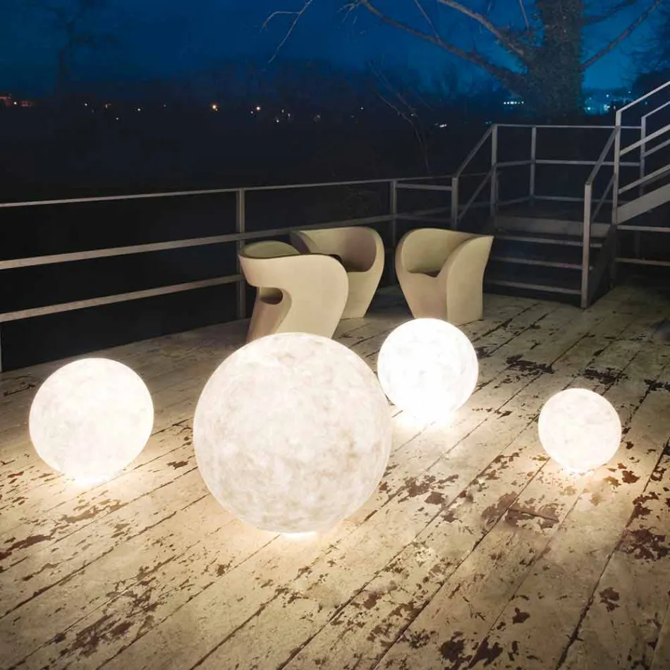 In-es.artdesign Ex.Moon outdoor floor lamp in nebulite Viadurini