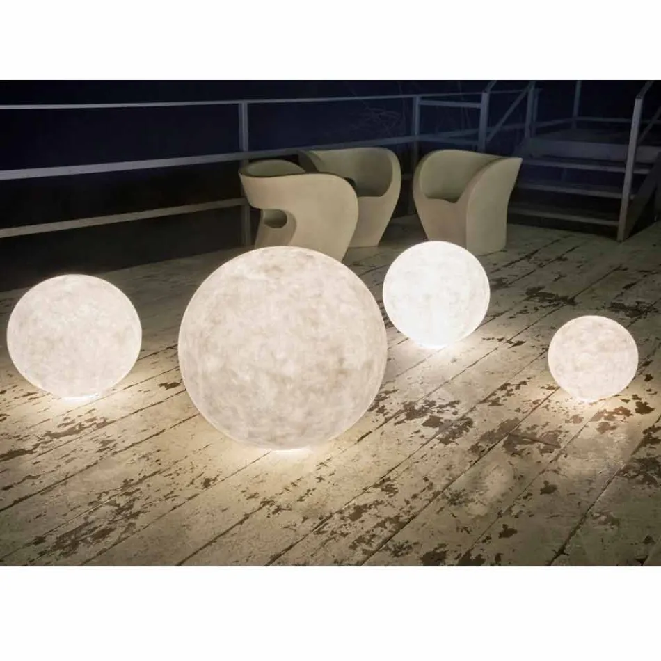 In-es.artdesign Ex.Moon outdoor floor lamp in nebulite Viadurini