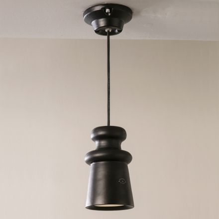 Outdoor Lamp in Majolica and Metal Made in Italy - Toscot Battersea Viadurini