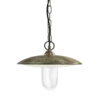 Outdoor Lamp in Brass, Glass and IP44 Made in Italy - Drago Viadurini