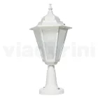 Vintage Outdoor Lamp in White Aluminum Made in Italy - Terella Viadurini