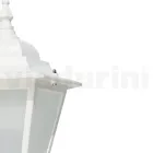 Vintage Outdoor Lamp in White Aluminum Made in Italy - Terella Viadurini