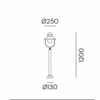 Garden Lamp Lamppost Vintage Brass and Copper 3 Sizes - Borgo by Il Fanale Viadurini