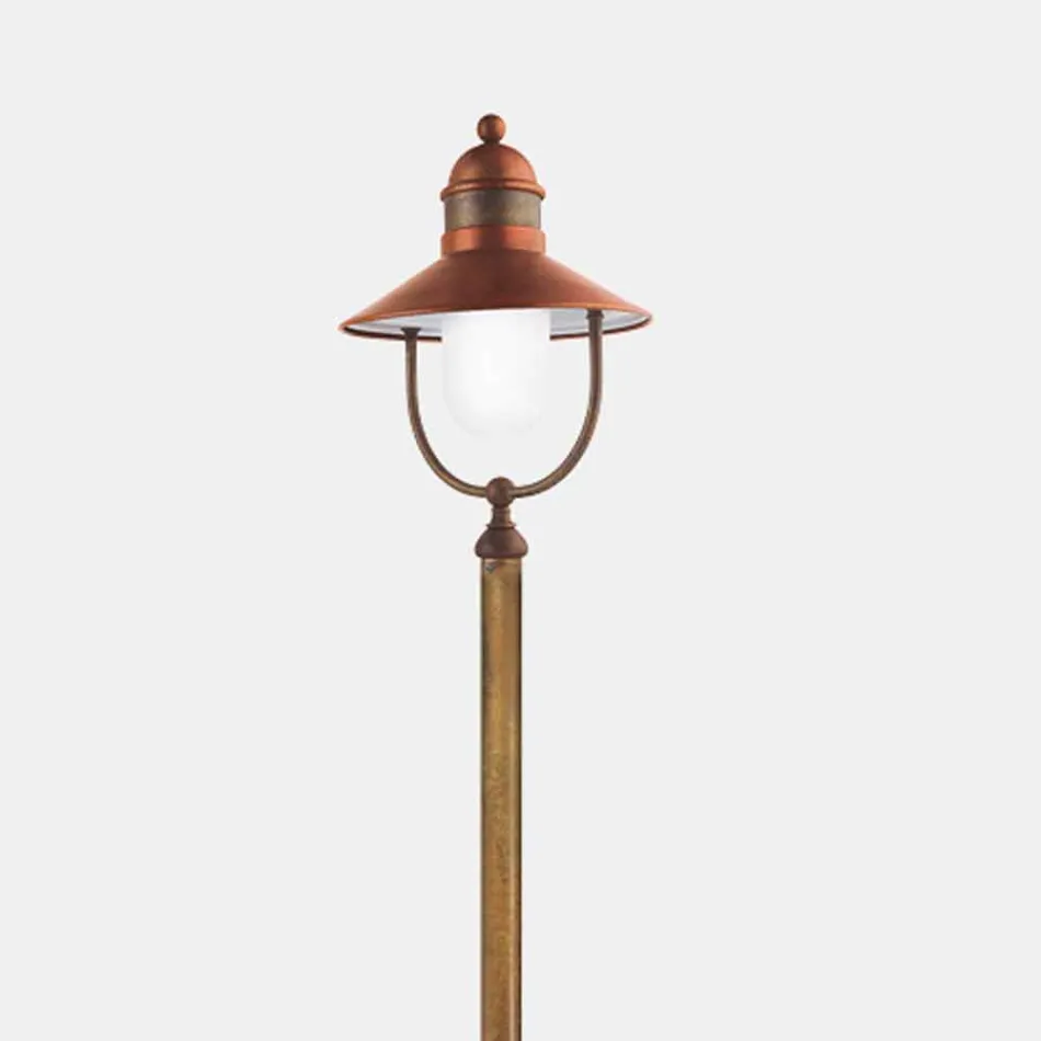 Garden Lamp Lamppost Vintage Brass and Copper 3 Sizes - Borgo by Il Fanale Viadurini