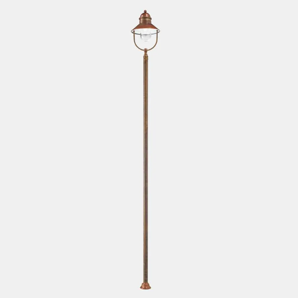 Garden Lamp Lamppost Vintage Brass and Copper 3 Sizes - Borgo by Il Fanale Viadurini