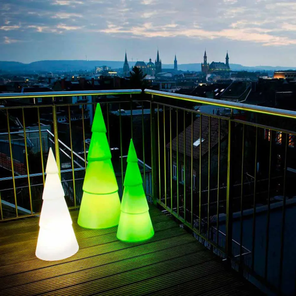 Indoor or Outdoor Lamp in White, Red or Green Plastic - Alberostar Viadurini