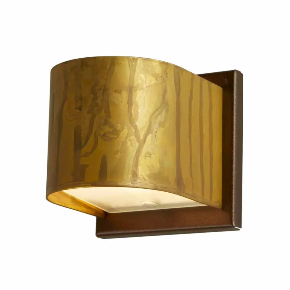Modern wall lamp in brass and steel Ø11xh.11xsp.12 cm Bernadet Viadurini