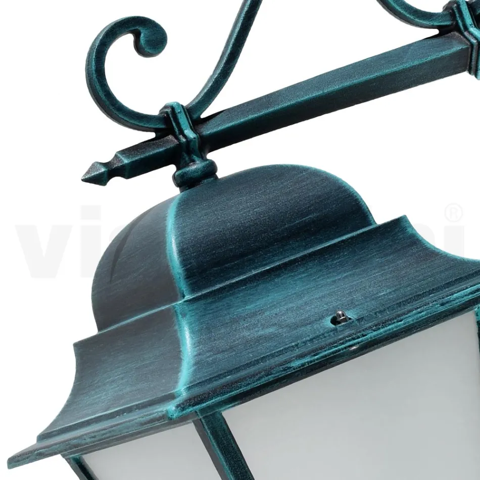 Outdoor Wall Lamp in Aluminum and Sandblasted Glass - Alchemist Viadurini