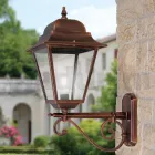 Outdoor Wall Lamp in Aluminum and Transparent Glass - Alchemist Viadurini