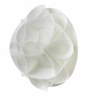 Modern design pearl white wall lamp, diameter 28 cm, Lena Viadurini