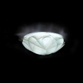 Modern design pearl white pendant lamp Lena, 28 cm diam. 