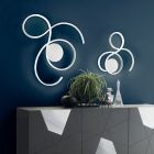 Wall Lamp with LED in Painted Metal Modern Design - Trella Viadurini