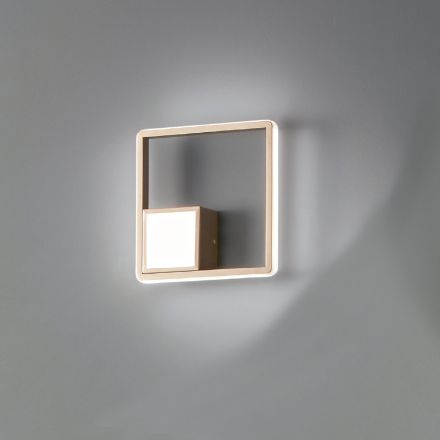 Wall Lamp with LED in Gold Finish Painted Metal - Formal Viadurini