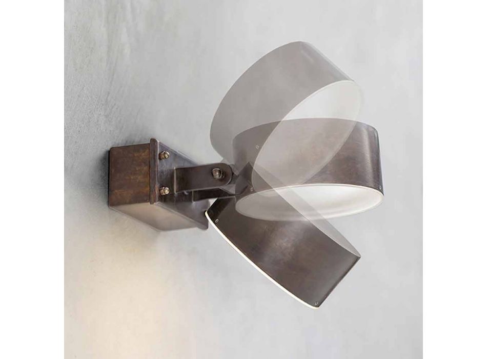 Brass Wall Lamp Made in Italy - Acelum Aldo Bernardi Viadurini