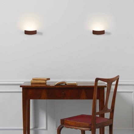 Modern design wall lamp in steel Ø13xh.3,5xsp.10 cm Osea Viadurini