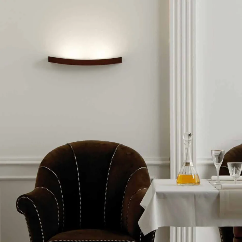 Modern design wall lamp in steel Ø50xh.3,5xsp.10 cm Eldora Viadurini