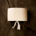Vintage design ivory silk wall lamp Chanel