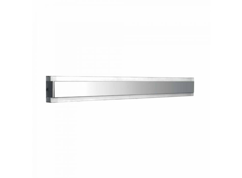 Wall Lamp in Stainless Steel, Plexiglass and Aluminum with LED Light - Magneto Viadurini