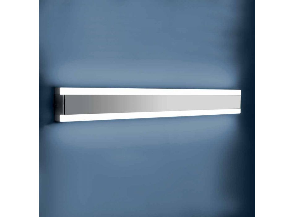 Wall Lamp in Stainless Steel, Plexiglass and Aluminum with LED Light - Magneto Viadurini