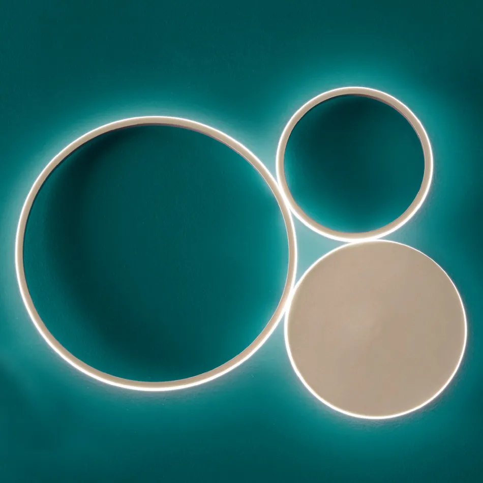 Wall Lamp in Painted Metal with LED Modern Design - Punto Viadurini