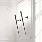 Wall Lamp in Painted Metal with Integrated LED Made in Italy - Throne Viadurini