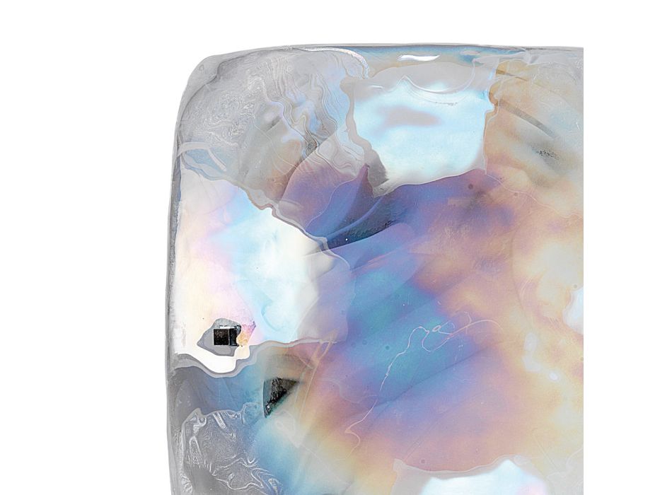 Hand Blown Mother of Pearl Glass Wall Lamp in Venice - Chrystal Viadurini