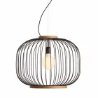 Modern wall lamp in steel Ø48xh.40xL.cavo100 cm Beren Viadurini