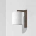 Modern Metal Wall Lamp with Linen Lampshade Made in Italy - Bali
