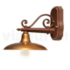 Outdoor Wall Lamp in Aluminum and Brass Made in Italy - Adela Viadurini