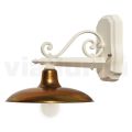 Outdoor Wall Lamp in Aluminum and Brass Made in Italy - Adela