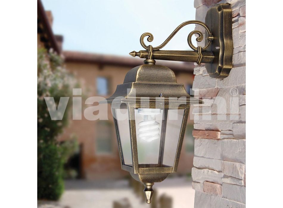 Outdoor wall lamp in aluminum made in Italy, Aquilina Viadurini