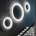 Modern Round LED Wall Lamp Made in Italy in Polyethylene - Slide Giotto
